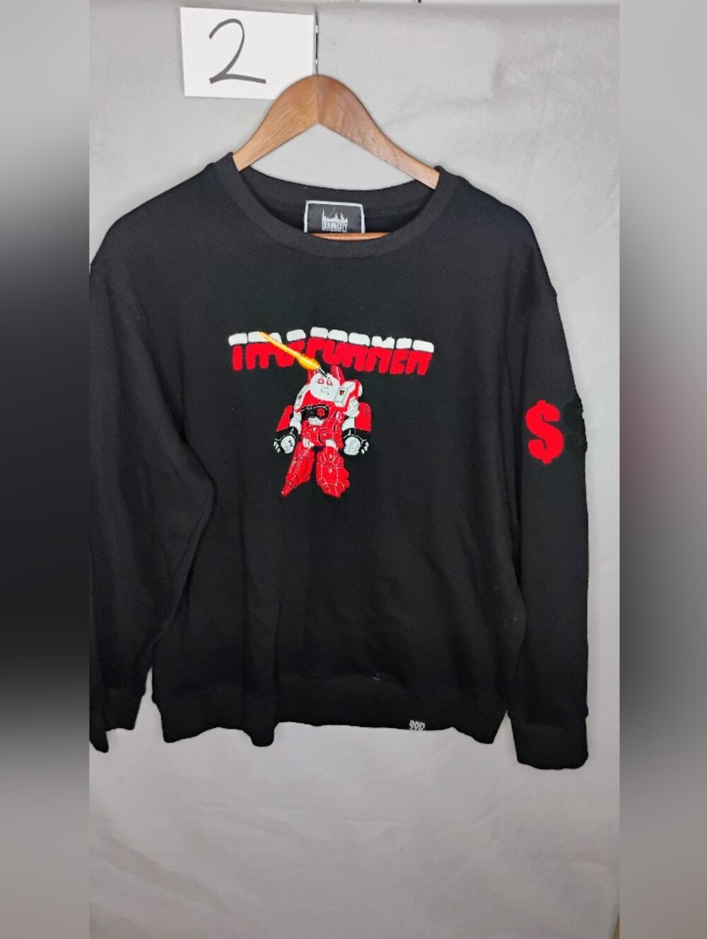 Denimicity Trapformer Mens Long Sleeve Sweater Size 3XL Black